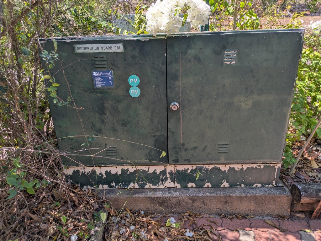 Distribution board DB1 near unit 22