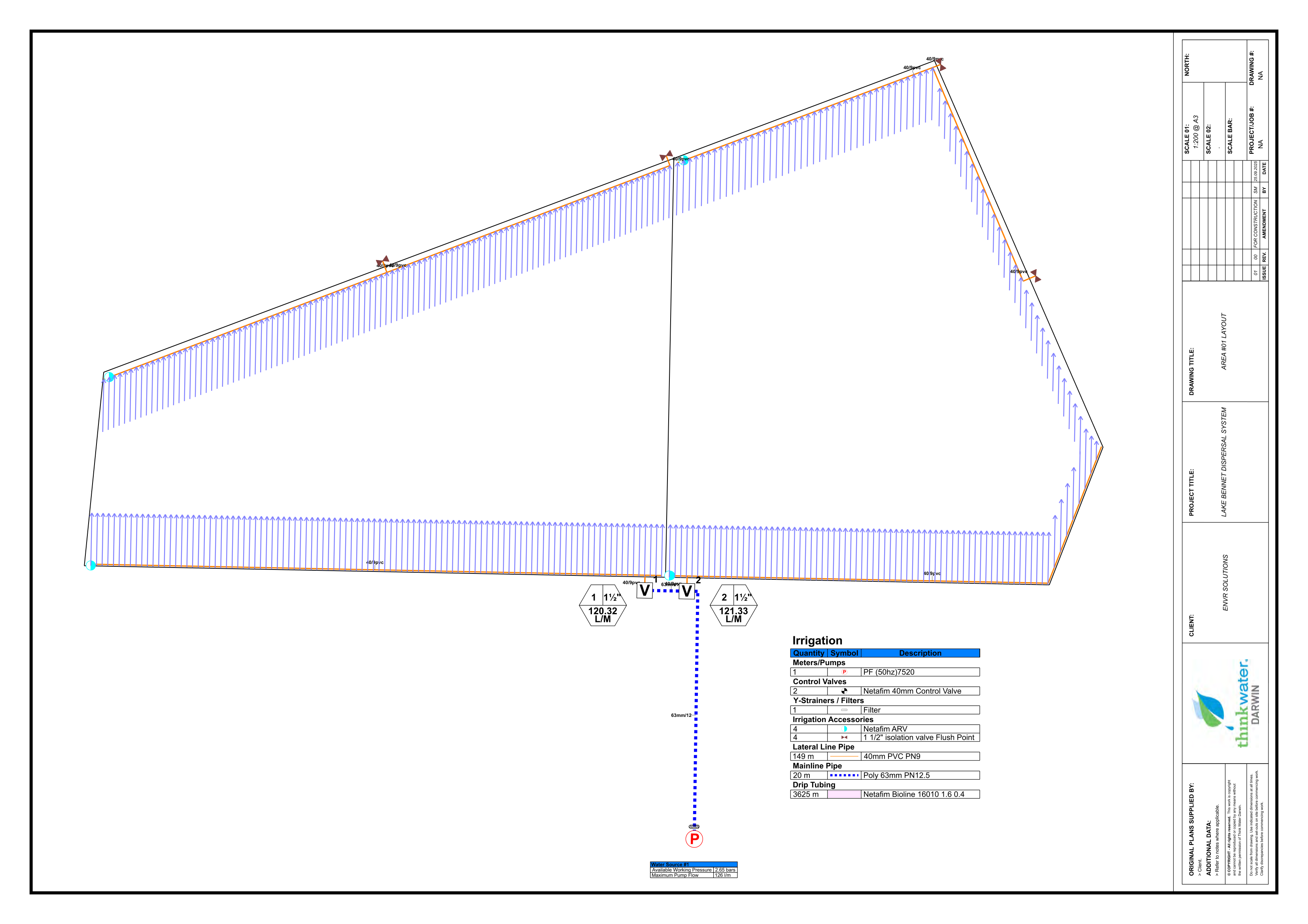 LAA Area 1 — dripline design (AREA #01)
