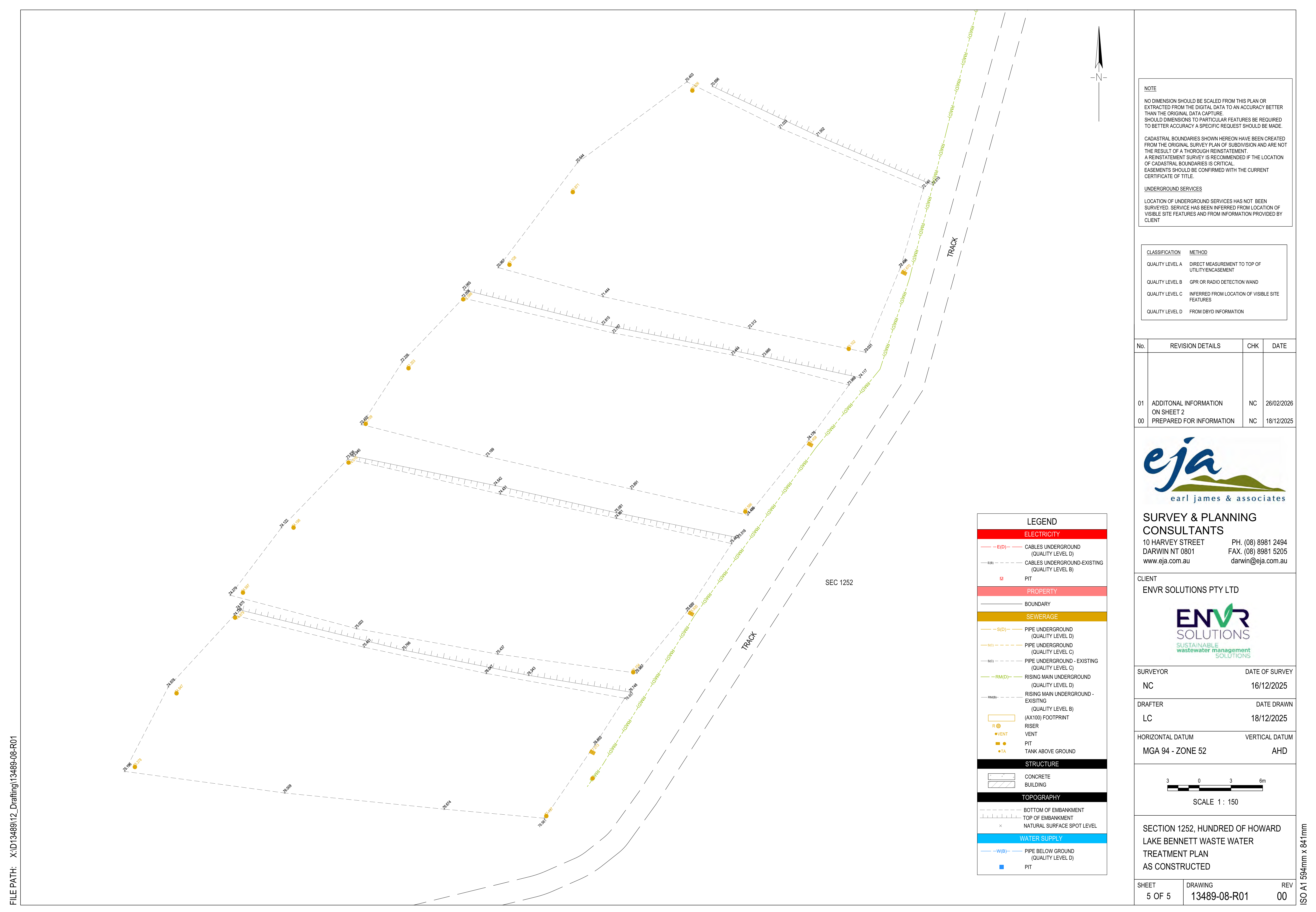 LAA Area 2 — as-constructed layout (Sheet 5)