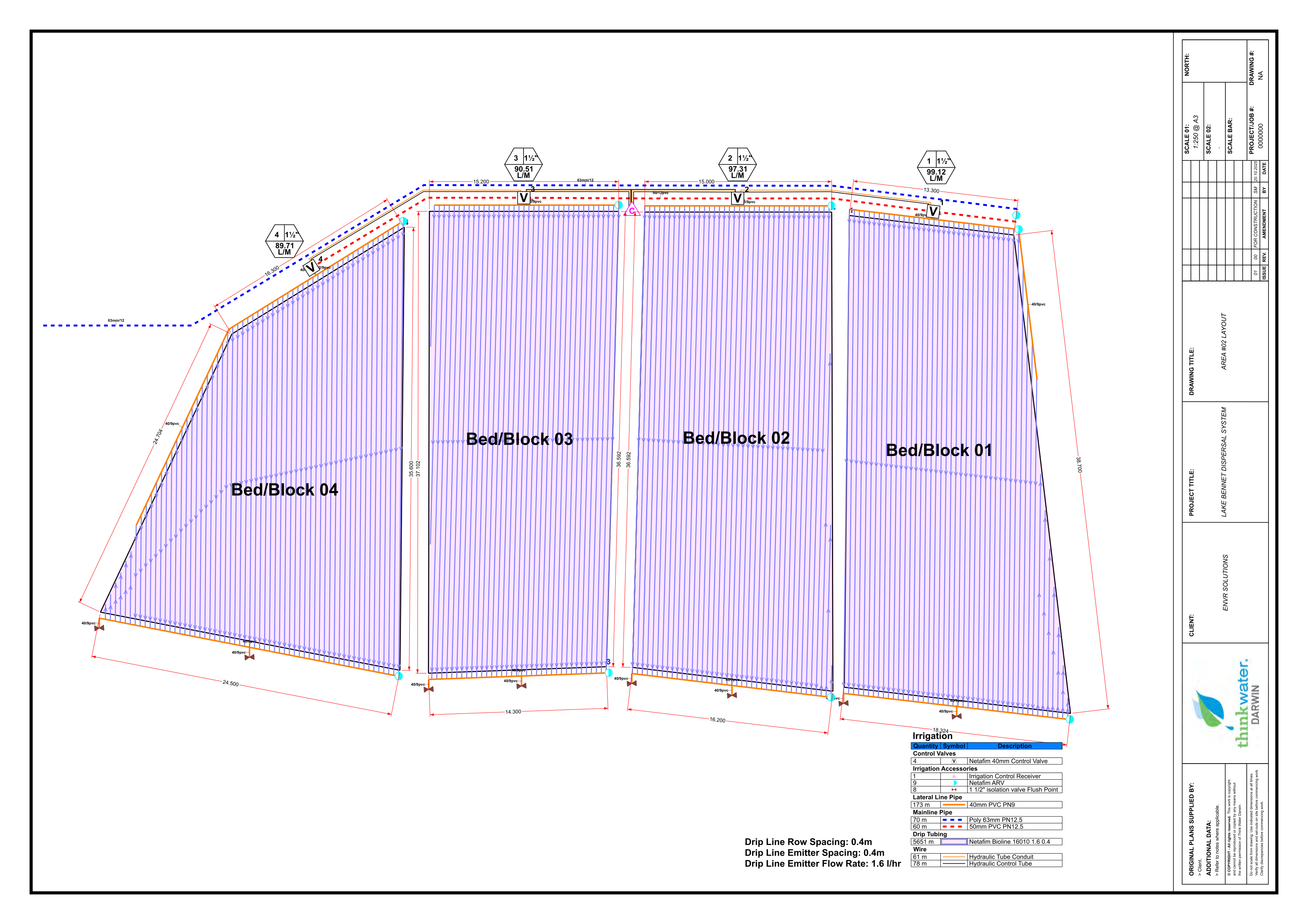 LAA Area 2 — dripline design (AREA #02)