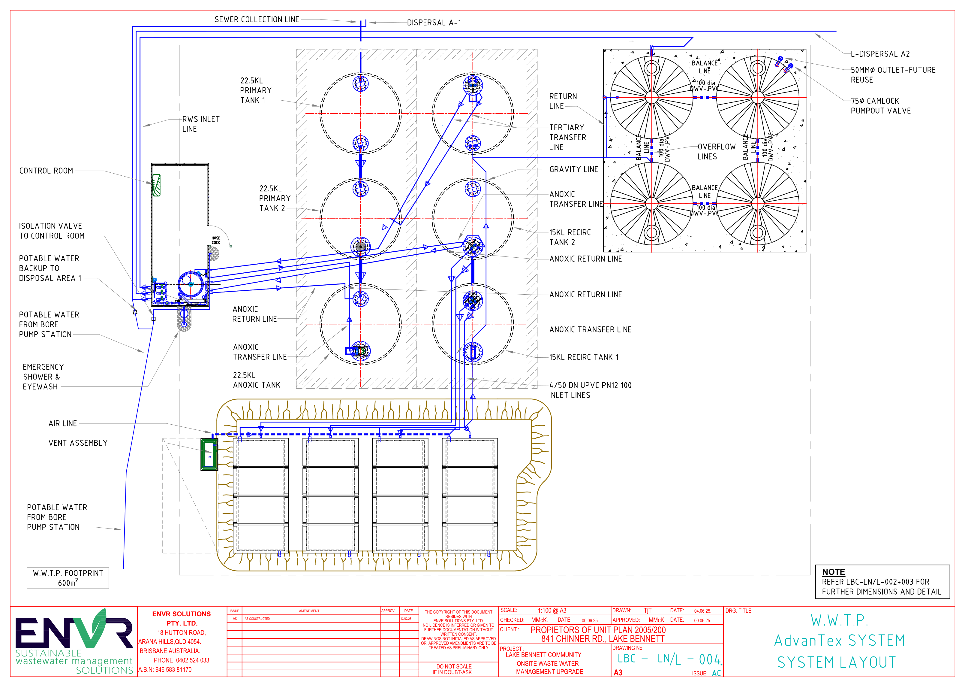OWMS system layout diagram